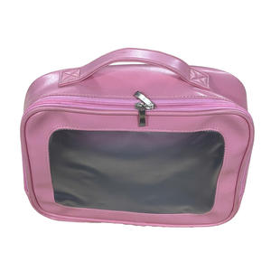 Sac à cosmétiques pour femmes, utilisation personnalisée pour les voyages, imperméable, grande taille, prix abordable, cuir PU, fermeture éclair YKK - Product Image 3