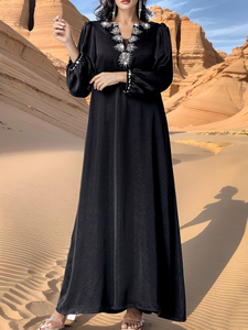 Abaya personalizada Dubái, abaya negra para mujer, vestido musulmán, abaya de lujo, túnica Dubái, abaya al por mayor, abaya modesta, abaya de lujo al por mayor - Product Image 6