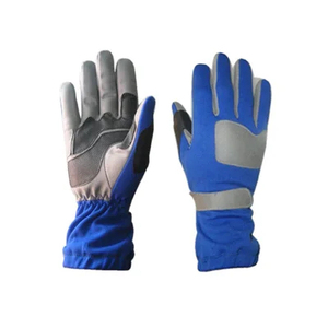 Gants de course unisexes résistants à l'usure, antidérapants, avec revêtement en PU, design à panneaux rouge et noir, pour le motocross et l'utilisation en extérieur - Product Image 2