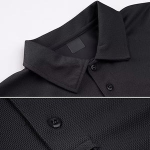 Camiseta Polo de Color Sólido para Hombre, Manga Corta, Tela Transpirable, Ropa de Trabajo Informal, Camiseta de Golf, Venta al Por Mayor OEM - Product Image 6