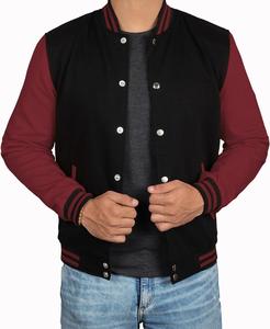 Professional Logo Printed Men's Varsity Jackets <b>Top</b> Fashion Winter Wear with Stand Collar Competitive Price - Product Image 3