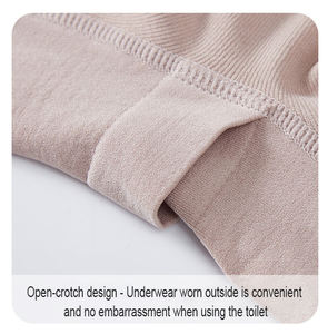 ชุดบอดี้สูทผู้หญิงแบบไร้ตะเข็บ คอวี ดีไซน์ยืดหยุ่นสวมใส่สบาย ระบายอากาศได้ดี กางเกงในกระชับสัดส่วน ช่วยให้ดูผอมเพรียว - Product Image 5