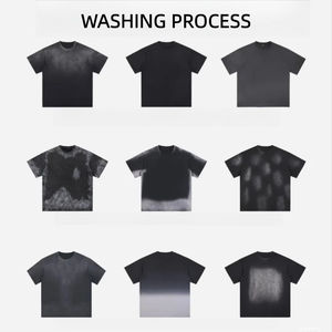 Pantalon de survêtement évasé pour homme en molleton bouclette, personnalisable avec imprimé strass, délavé à l'acide, coupe large, taille élastique - Product Image 5