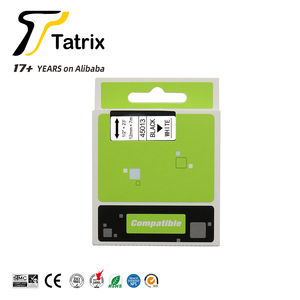 Cartucho de Cinta de Etiquetas Compatible Tatrix de 12 mm, Negro sobre Blanco, 45013 para <span class=keywords><strong>DYMO</strong></span> <span class=keywords><strong>LabelManager</strong></span> PNP/150/160/<span class=keywords><strong>210D</strong></span>/280/350 - Product Image 2