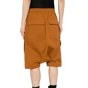 New Custom OEM Sports Cotton Eco-Friendly Solid Drop Crotch Sweat <b>Shorts</b> <b>for</b> <b>Men</b>-High Street Style <b>Knee</b> <b>Length</b> Breathable Quick - Product Image 4
