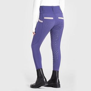 Youth Childers Horse Riding Breeches Equestrian Pants Full Seat Silicon Winter Fleeced <b>Leggings</b> Jodhpurs Button Belt Four-Way - Product Image 2