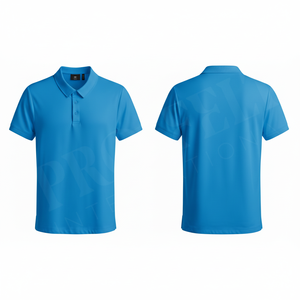Fabricant de vêtements - Polo à manches courtes décontracté en coton mélangé respirant pour l'été - T-shirt uni de golf - Product Image 6