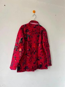 Chaqueta Acolchada con Estampado Animal para Mujer, Chaqueta de Terciopelo de Algodón de Manga Larga con Bolsillos, Abrigo de Terciopelo Reversible para Chicas - Product Image 4