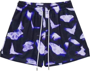 Pantalones Cortos Deportivos Unisex de Color Sólido, Transpirables, con Franja Lateral, Cintura Elástica, Tejido de Punto, Spandex, Poliéster, Casuales, Sublimación Personalizada - Product Image 5
