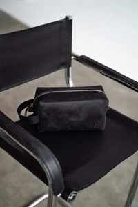 Sac de voyage pour homme en cuir véritable, trousse de toilette à double fermeture éclair avec logo, LTB-0134, grande capacité, sac de toilette suspendu - Product Image 2