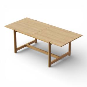 Mesa de Comedor de Madera Maciza con Acabado Natural Estilo Escandinavo, Muebles de Patio de Teca Resistentes a la Intemperie para Jardín de Villa de Lujo - Product Image 4
