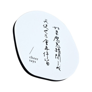 Aimant de réfrigérateur Creative White Motto – Autocollant magnétique irrégulier avec texte noir pour cadeaux et décoration - Product Image 3