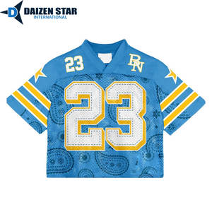 Camiseta de Fútbol de Malla Transpirable de Poliéster de Secado Rápido con Estampado por Sublimación Personalizada con Nombre de Equipo y Nombre de Jugador, Unisex, para Primavera - Product Image 3