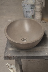 อ่างล้างหน้าบนเคาน์เตอร์คอนกรีตซีเมนต์อ่างล้างจานดีไซน์ใหม่จากเวียดนาม - Product Image 6