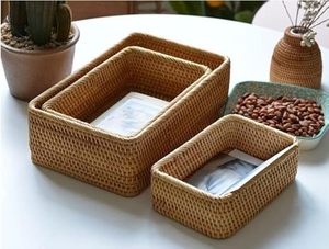 Wholesale Bamboo <b>Storage</b> <b>Basket</b> <b>Rectangular</b> Organizer Handwoven Multipurpose <b>Basket</b> for Home Use Made by KingCraftViet - Product Image 4