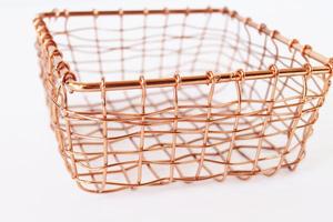 Handmade Decorative Wire <b>Basket</b> for Wedding Gift Hampers and Event Styling - Product Image 2