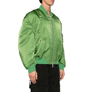 Venta al por mayor de moda personalizada hombres abajo chaqueta invierno grueso transpirable bombardero chaquetas de talla grande de color sólido ropa activa chaqueta de vuelo - Product Image 5