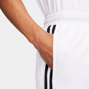 Shorts de basket-ball pour hommes à taille élastique et bande latérale, personnalisables avec logo imprimé, couleur unie, en vente - Product Image 5