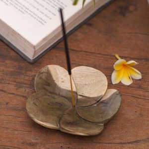 Porta Incienso de Madera Moderno Premium, Quemador de Incienso Clásico con Bandeja Recolectora de Ceniza, Ecológico, para Oficina, Yoga, Decoración Zen Artesanal para el Hogar - Product Image 1