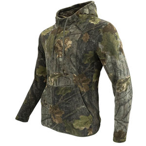 Veste à capuche streetwear vintage légère et surdimensionnée, imprimée camouflage sur toute la surface, personnalisable avec logo et design, vente en gros - Product Image 2
