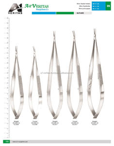 ชุดเครื่องมือเย็บแผลแบบตรงพร้อมที่จับเข็มขนาดเล็ก รุ่น A-1 VERITAS ขนาด 18 ซม. ทำจากสแตนเลสอย่างดี |   เครื่องมือผ่าตัดคุณภาพสูงแบบใช้ซ้ำได้ - Product Image 6