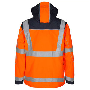 Vêtements de travail d'hiver à haute visibilité réfléchissants, imperméables, respirants, en tissu, vestes de sécurité pour la construction - Product Image 2