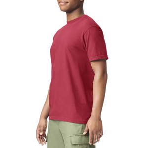 Camiseta de Manga Corta para Hombre, 100% Algodón, 220 GSM, Tejido Grueso, Corte Regular, Cuello Redondo, Impresión de Logotipo de Marca Personalizada, Ecológica - Product Image 3