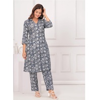 Conjunto de Dos Piezas de Algodón Elegante de Alta Calidad para Mujer, para Usar en Casa o en Vacaciones y Fiestas, Suministro Mundial