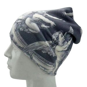 Gorros de Invierno Cálidos con Diseño Sublimado Personalizado al por Mayor, Gorros de Jacquard con Puño, Tejidos en Acrílico/Algodón, Unisex, con Lazo de Mohair - Product Image 4