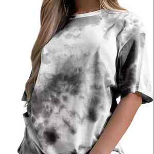 Ensemble deux pièces tie-dye tendance pour l'été, tissu doux et confortable, léger, décontracté, coupe ample pour femmes - Product Image 2