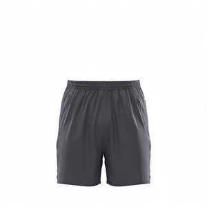 Shorts de course à séchage rapide pour hommes, gris uni, coupe ample, shorts de jogging athlétiques avec poches zippées, taille élastique - Product Image 5
