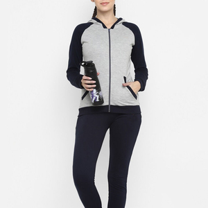 Private Label High Street Women Tracksuit Made Of Wholesale Lightweight Cotton Polyester Blended Sweatsuit Outfit - Product Image 4