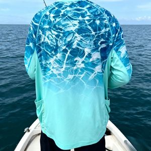 Chemise de pêche innovante à manches longues pour homme, légère, respirante, séchage rapide, protection UV, jersey de pêche en plein air - Product Image 6