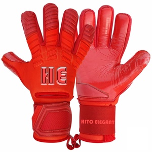 Precio asequible Guantes de portero Estilo de tendencia Recién llegado Buena calidad Último diseño Guantes de portero Color rojo Comodidad - Product Image 1