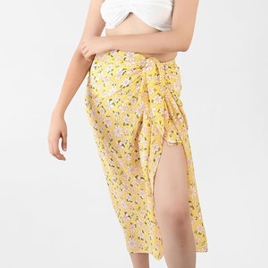 Pareo de playa tropical para mujer, falda de verano a la moda, ligera, para vacaciones en la playa - Product Image 4