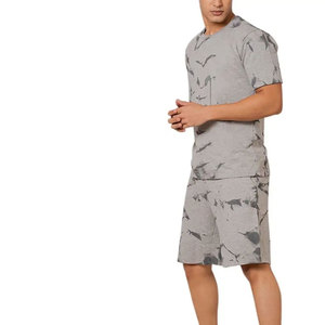 Ensemble short et t-shirt pour homme, streetwear imprimé éco-responsable de haute qualité, logo 3D, 100% coton biologique, respirant, ensembles de t-shirts d'été - Product Image 5
