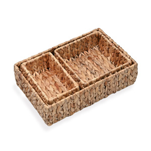 Great price home essentials water hyacinth <b>baskets</b> container ecofriendly wooden laundry <b>basket</b> - Product Image 1