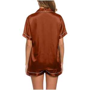 Pijamas de Invierno para Mujer al por Mayor, Vestido Estampado de Alta Calidad con Botones y Cuello Camisero, de Tejido de Lana Transpirable de Secado Rápido - Product Image 2