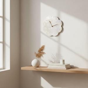 Mother of pearl wall mounted <b>clocks</b> customized brand logo mosaic shells hanging <b>clock</b> for sale - Product Image 6