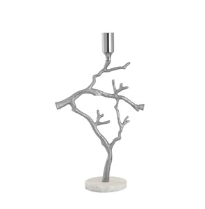 Porte-bougie moderne en métal pour trois bougies, support décoratif de table, porte-bougie minimaliste, table à manger contemporaine, salon - Product Image 4