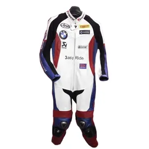 Vêtements de course de moto OEM 2024 Combinaison en cuir sur mesure Moto GP Superbike Pro Combinaison d'équitation Cafe Racer Combinaison de course automobile