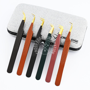 ปากคีบแยกน้ำหนักเบาแบบตรงปลายไฟเบอร์แหนบแบบรัสเซียปราศจากสนิมสีตามสั่ง - Product Image 1