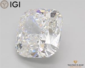 เพชรทรงคุชชั่นสี E ความสะอาดระดับ VS1 พร้อมใบรับรอง IGI น้ำหนัก 5.00 กะรัต เพชร CVD ที่เพาะเลี้ยงในห้องปฏิบัติการ ออกแบบมาเพื่อแหวนแห่งความรักนิรันดร์ - Product Image 5