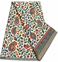 Kain Organza Katun 100% Sisir Berkualitas Tinggi 2026 Dutch Hollandais Batik Asli Afrika Tissu Dutch Pagne Dress 6 Yard