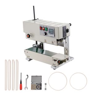 Macchina Sigillatrice a Nastro Continuo per PP, Larghezza Sigillatura 0,24-0,47 Pollici, Controllo Digitale della Temperatura, 110V, Sigillatrice a Nastro Verticale - Product Image 1
