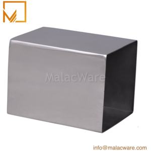 Bougie rectangulaire gravée personnalisée en métal pour la décoration de la maison, éclairage fait à la main, vente en gros, petite cire de soja vide - Product Image 3