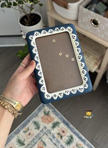 Handmade Lightweight Creative Fashionable Blue <b>White</b> Bone Inlay Wood Photo <b>Frame</b> Customized Color Logo Worldwide Supply India - Product Image 5