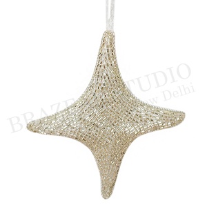 Árbol de Navidad hecho a mano tela bordada decoraciones personalizadas al por mayor adorno con camello Reno oveja caballo - Product Image 3