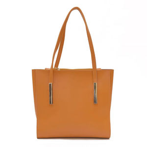 Bolso Tote de Alta Calidad Personalizable para Mujer, Bolsos de Mano de Cuero Genuino Duradero, Asas Suaves, Gran Capacidad, Cierre de Cremallera, Estilo Diario, OEM - Product Image 1