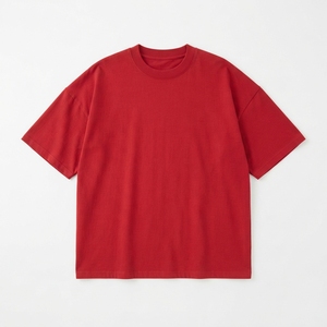 Lot de T-shirts Oversize Noirs et Gris en Coton Épais, Coupe Ample à Épaules Tombantes, Style Streetwear – Vente en Gros - Product Image 4